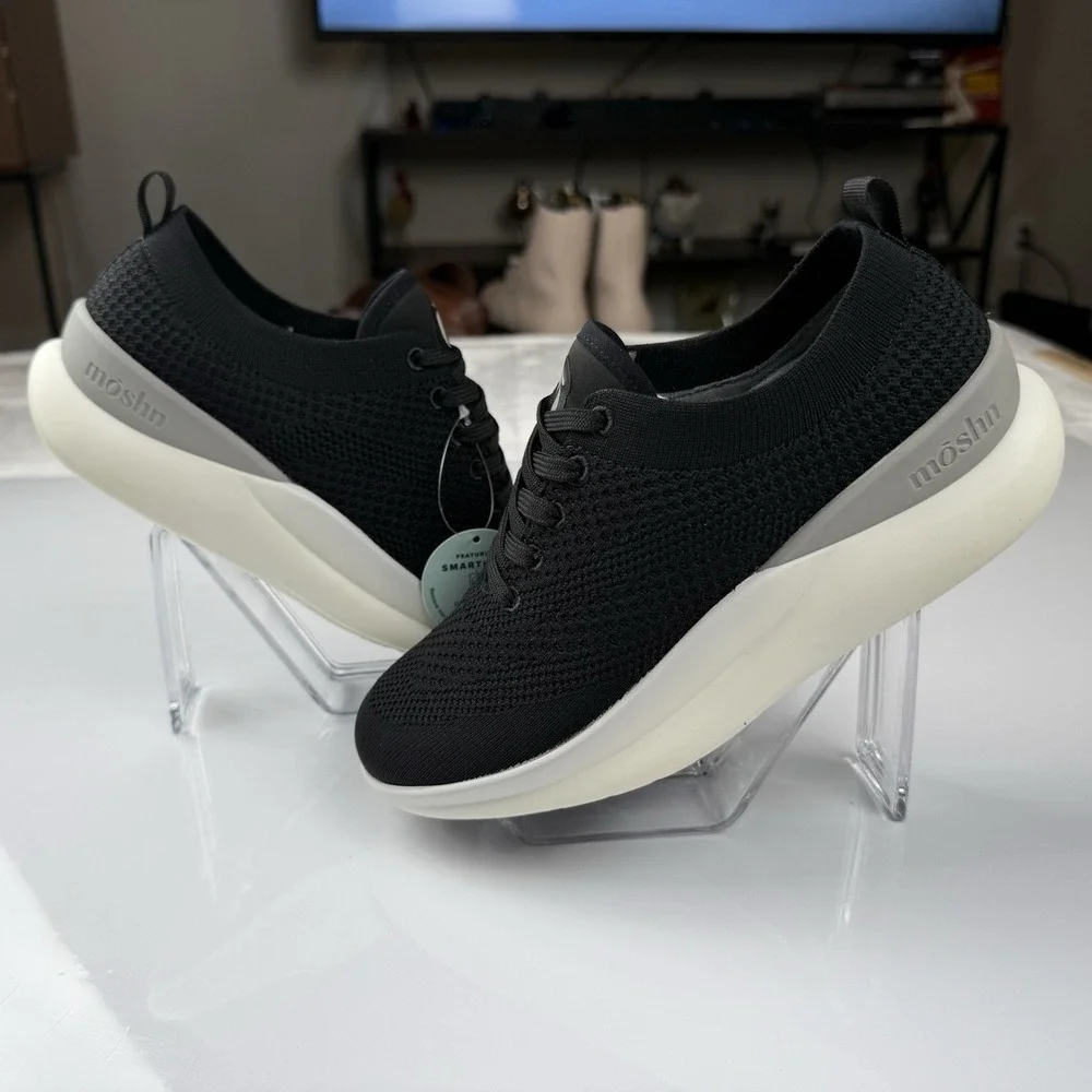 Moshn Leap Orthotic‎ Walking Athletic Shoe Black Women's Size 7W